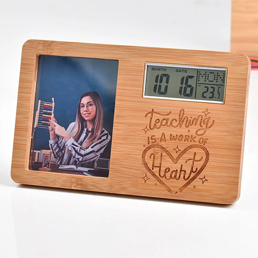 Personalised Digital Clock For Teacher
