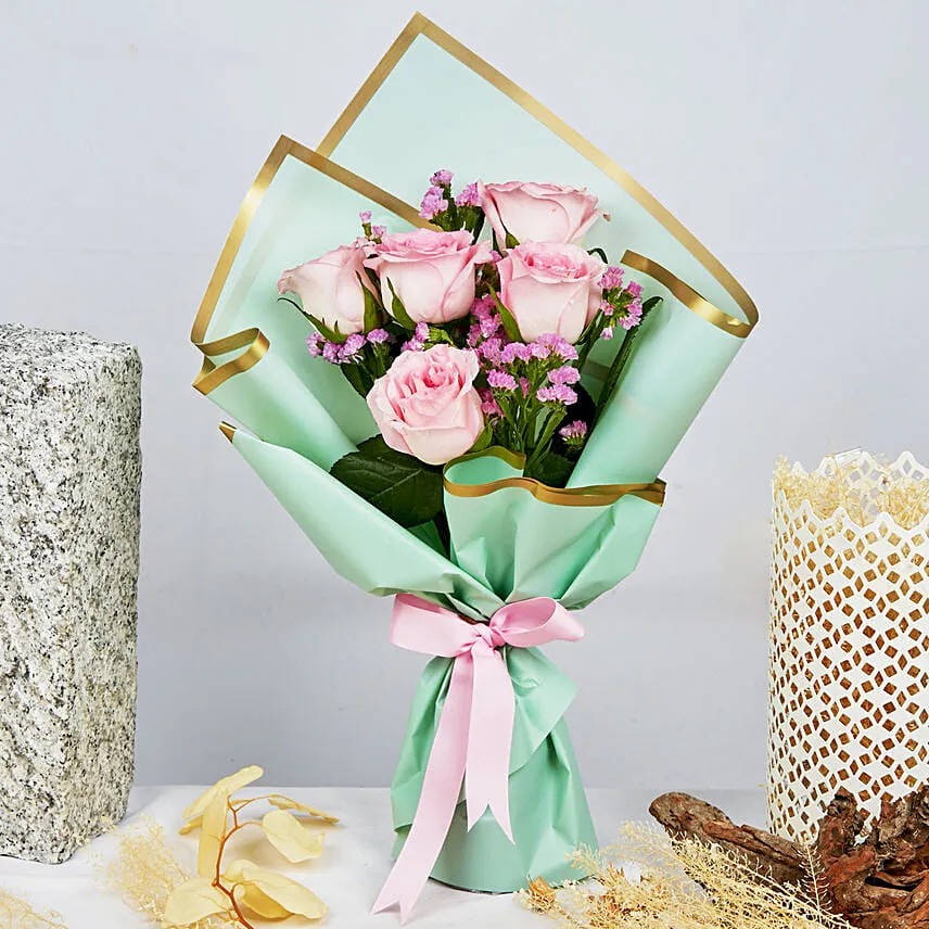 Pink Roses Beauty Bouquet
