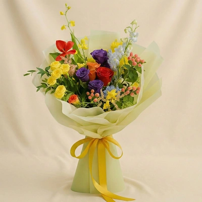 Cherished - Elegant Mix Blooms Bouquet