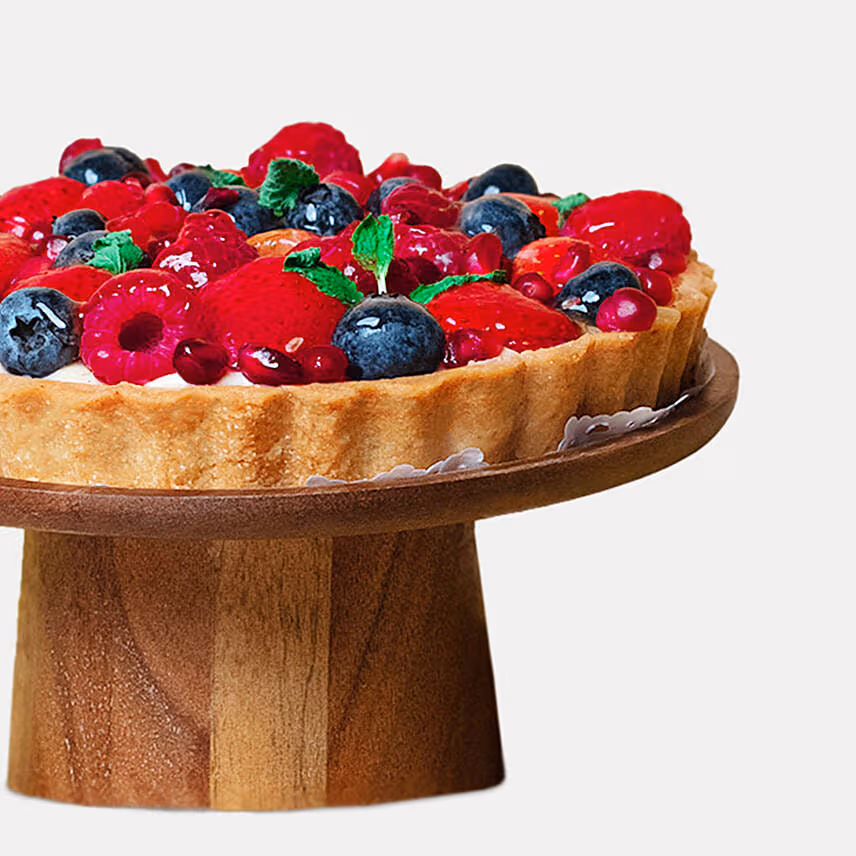 Berries Tart Cake With Birthday Balloons