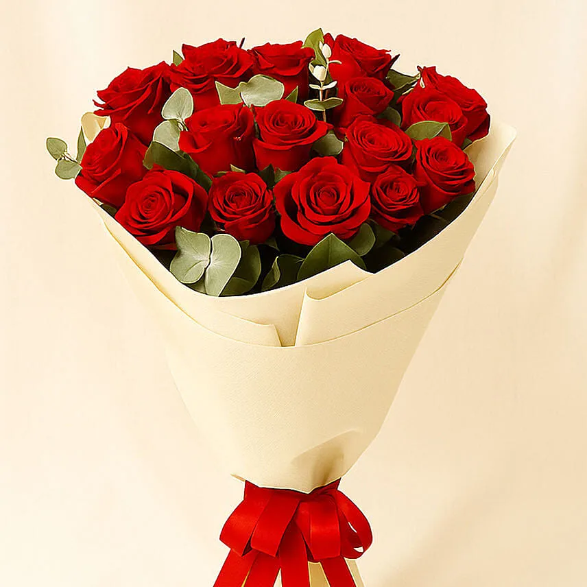 20 Timeless Red Roses Bouquet