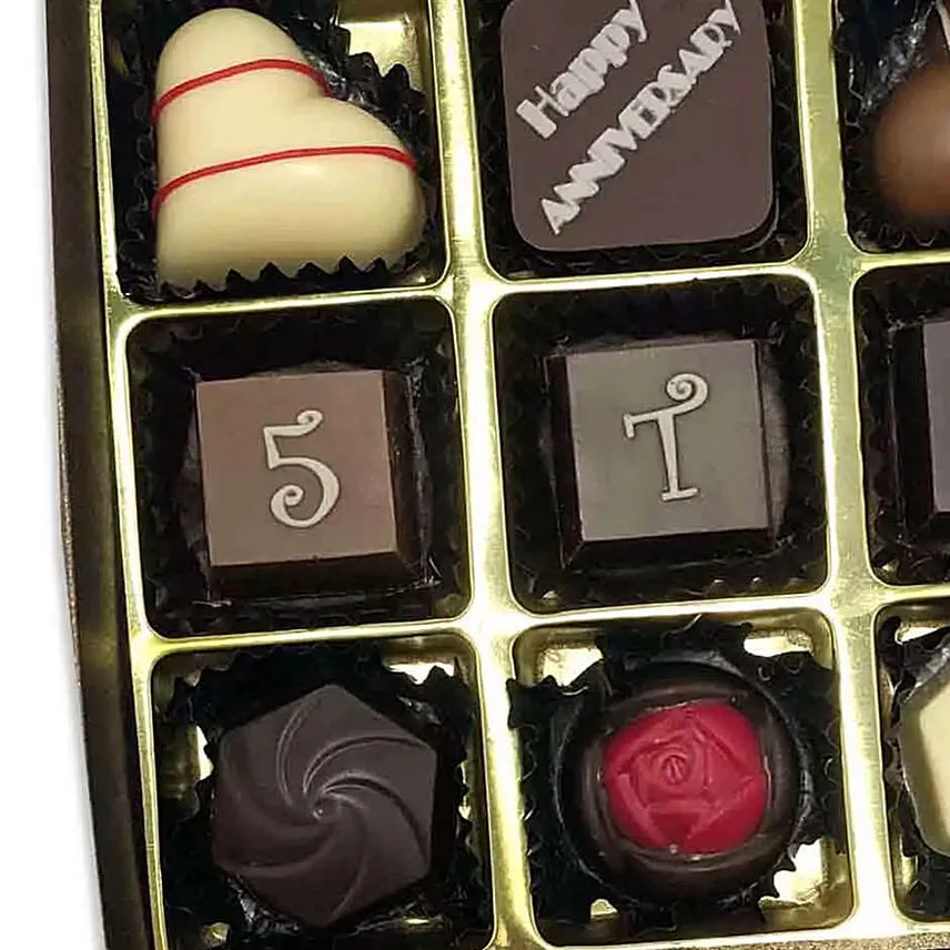 Artistic Happy Birthday Chocolate Box- 6 Pcs