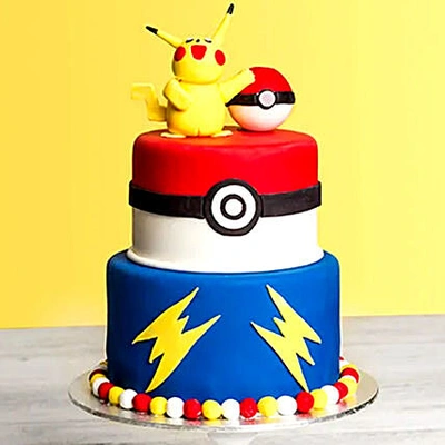 Pokemon Themed Chocolate Designer Cake - Perfect for Parties