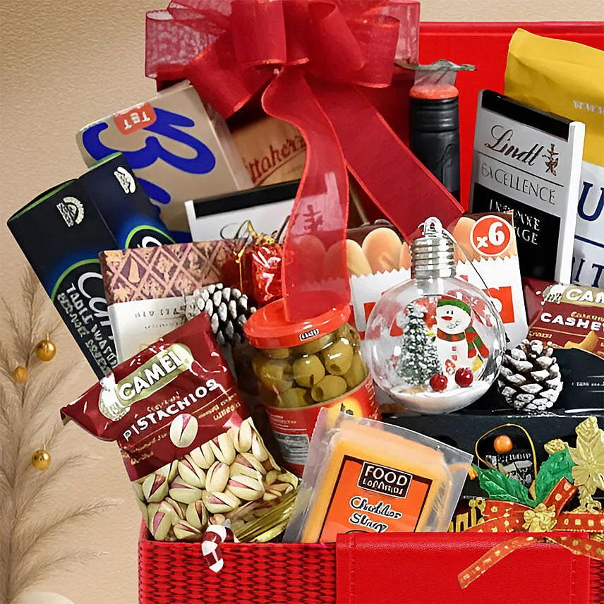 Wine & Snacks Christmas Hamper