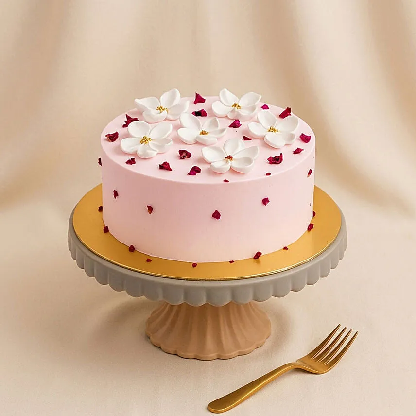 Rose Lychee Cake