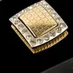 Elegant Gold & Silver Tone Cufflinks with Crystal Accents for Men