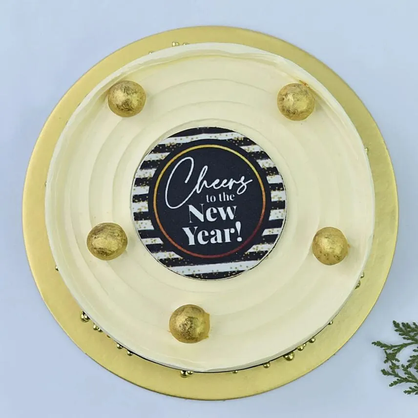 Cheers New Year Chocolate Cake