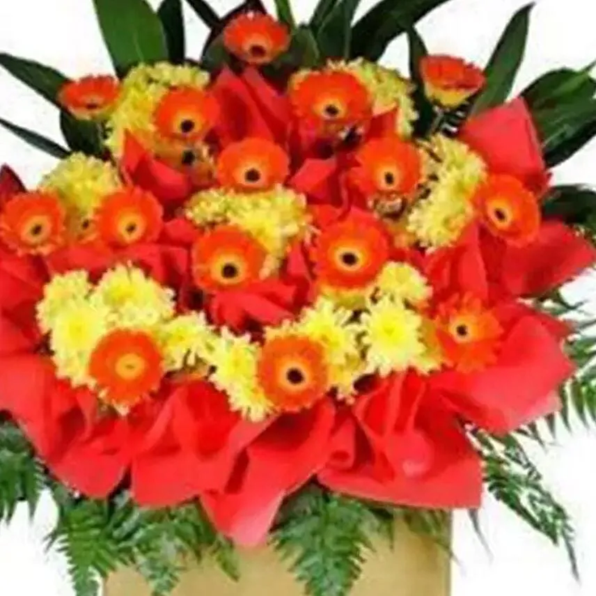 Orange Gerberas Opening Stand