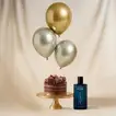 Name Customized Davidoff Cool Water Intense For Him - With Cake n Balloons