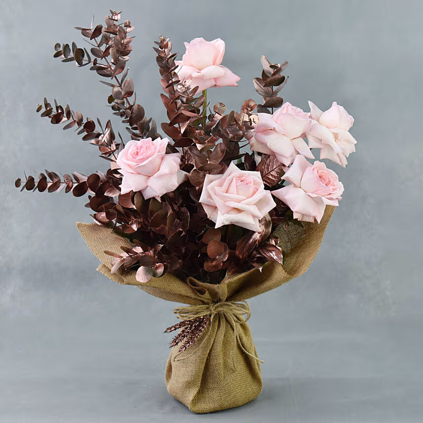 Fragrant Ohara Pink Rose Bouquet for Mothers Day