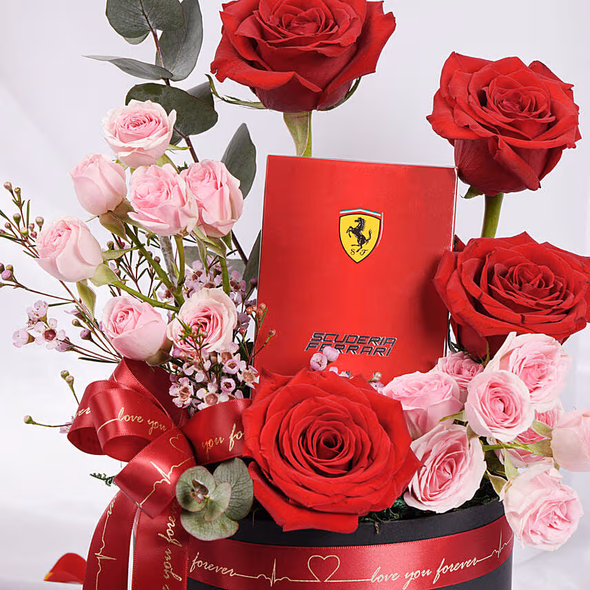 Valentines Day Flower and Perfume for Him