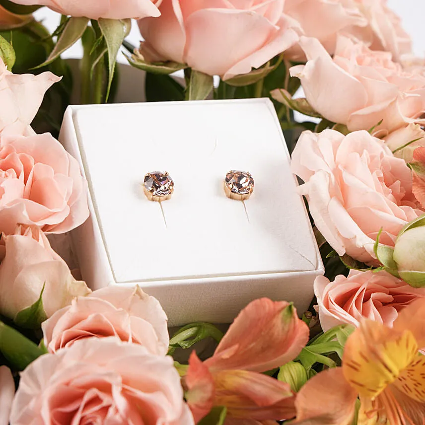 Swarovski Crystal Classic Stud Earring for Her