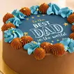 Best Dad in the World Father's Day Chocolate Cake
