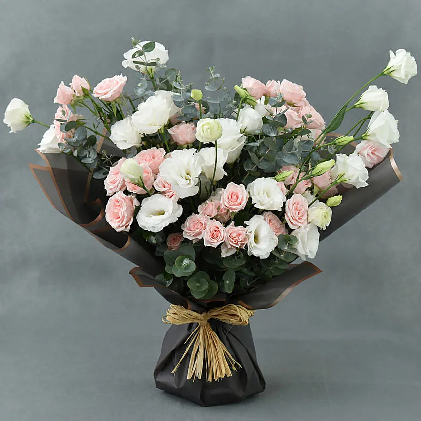 Spray Rose and Lisianthus Bouquet