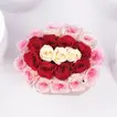 Sweet Valentine Trio - Luxurious 35 Roses in a Pink Oval Box