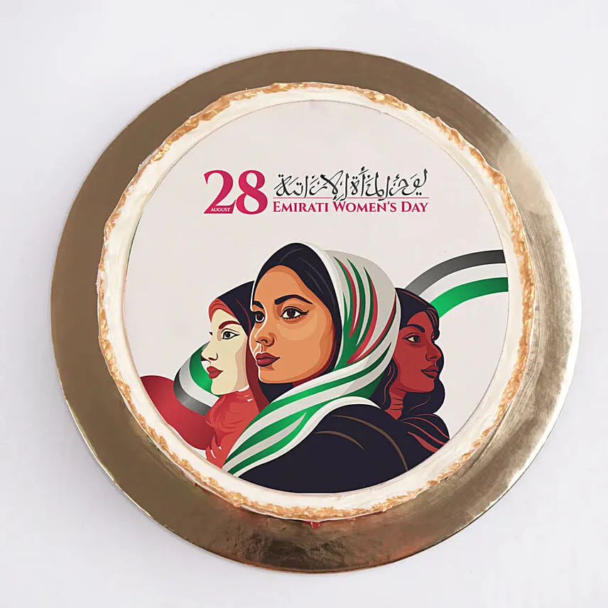كيك يوم المرأة الاماراتية نص كيلو