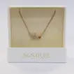 Eternal Heartbeat Necklace with Pink Floral Elegance
