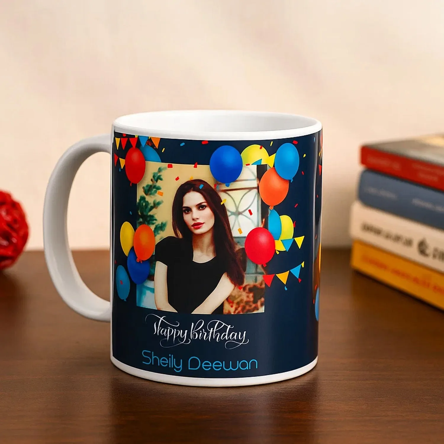 Personalized Birthday Balloons Mug