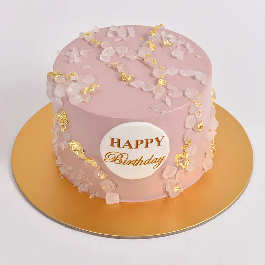 Pink Blossom Celebration Vanilla Cake