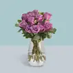 Roses Arrangement In A Glass Vase