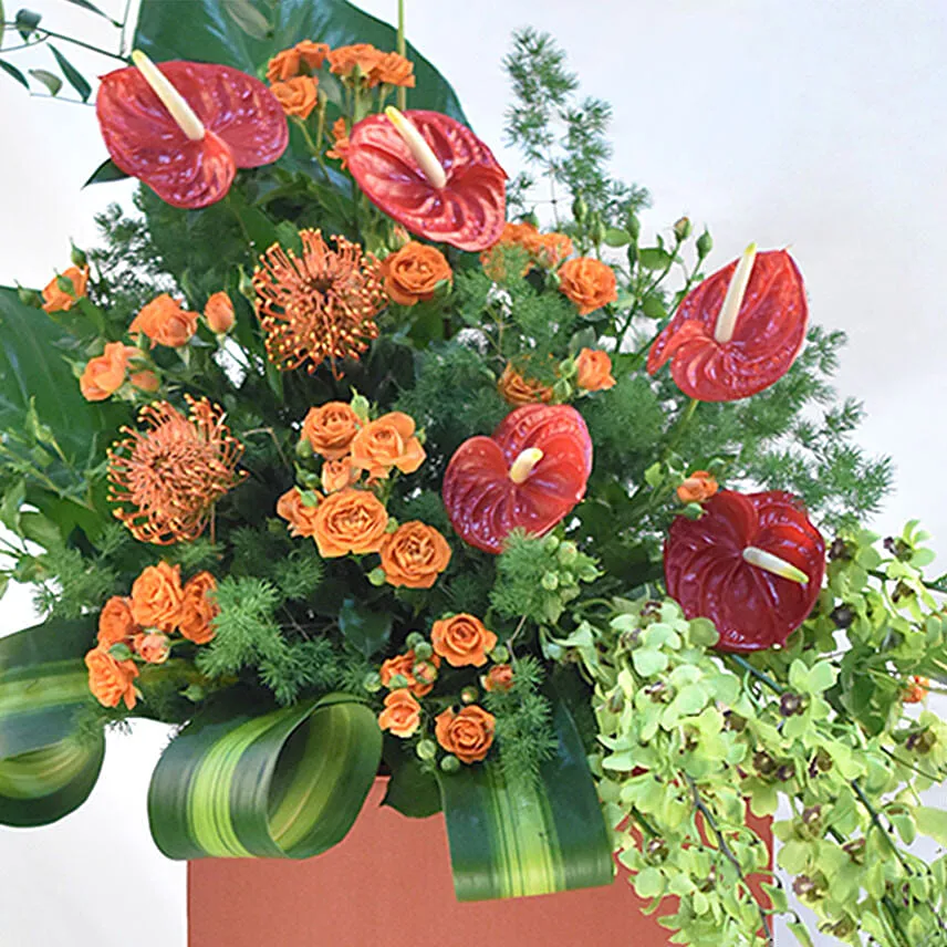 Lovely Mixed Flowers Stand