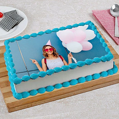 Delicious Half Kg Truffle Birthday Photo Cake - Serves 4 to 6