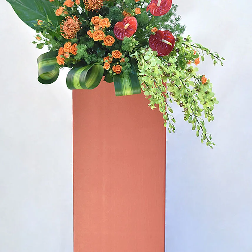 Lovely Mixed Flowers Stand