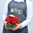 Elegant Love Blossoms in a Glass Vase