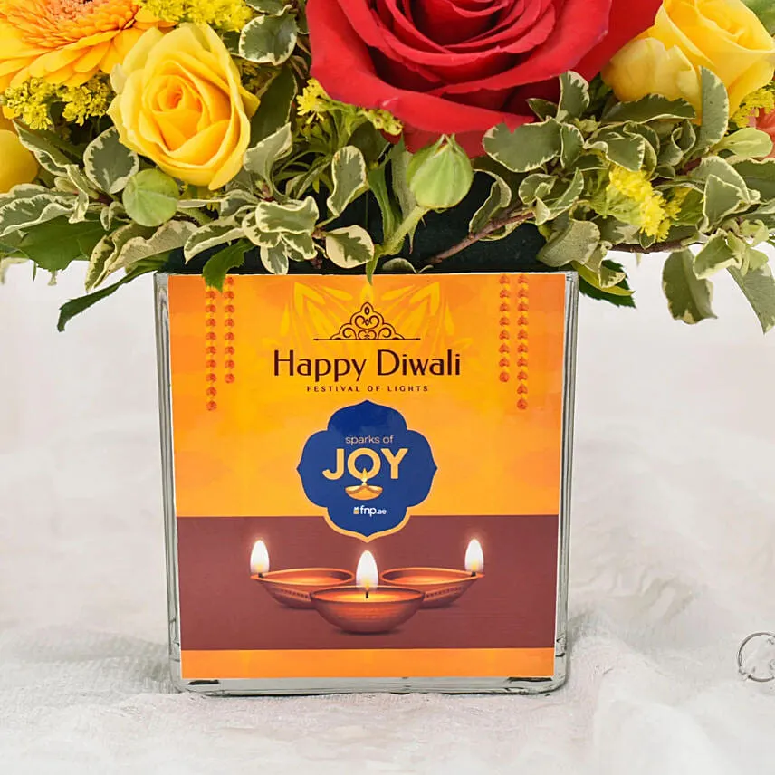 Sparks of Joy Deepavali Flowers Arrangement