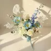 Ocean Breeze Floral Elegance in a White Pot