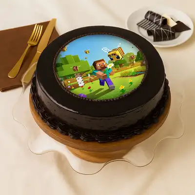 Minecraft Cake Chocolate Cream - 500 Grams