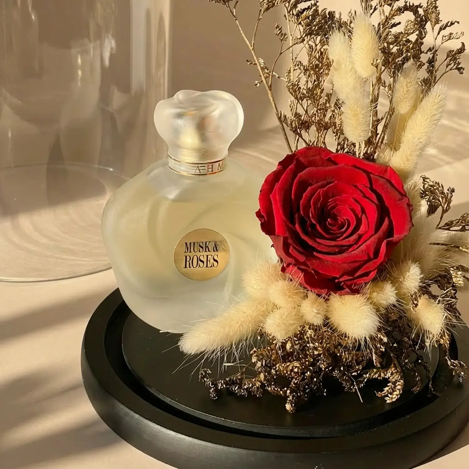 Eternal Elegance: Red Preserved Rose & Musk Perfume Unisex