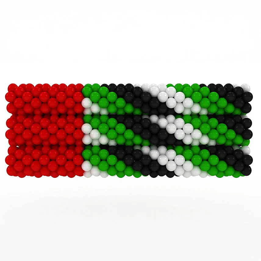 Grand UAE FLag Balloon Arrangement 450 pcs
