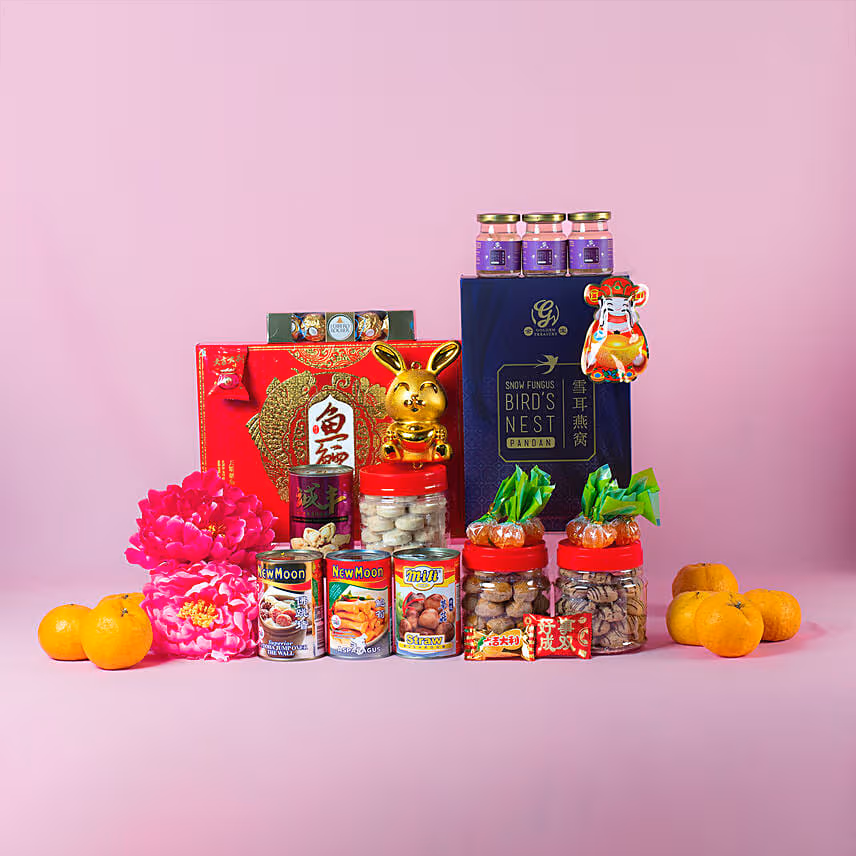 Love & Care Leather Gift Basket