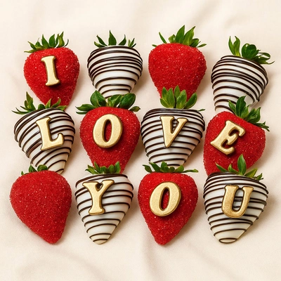 I Love You Chocolate Strawberries