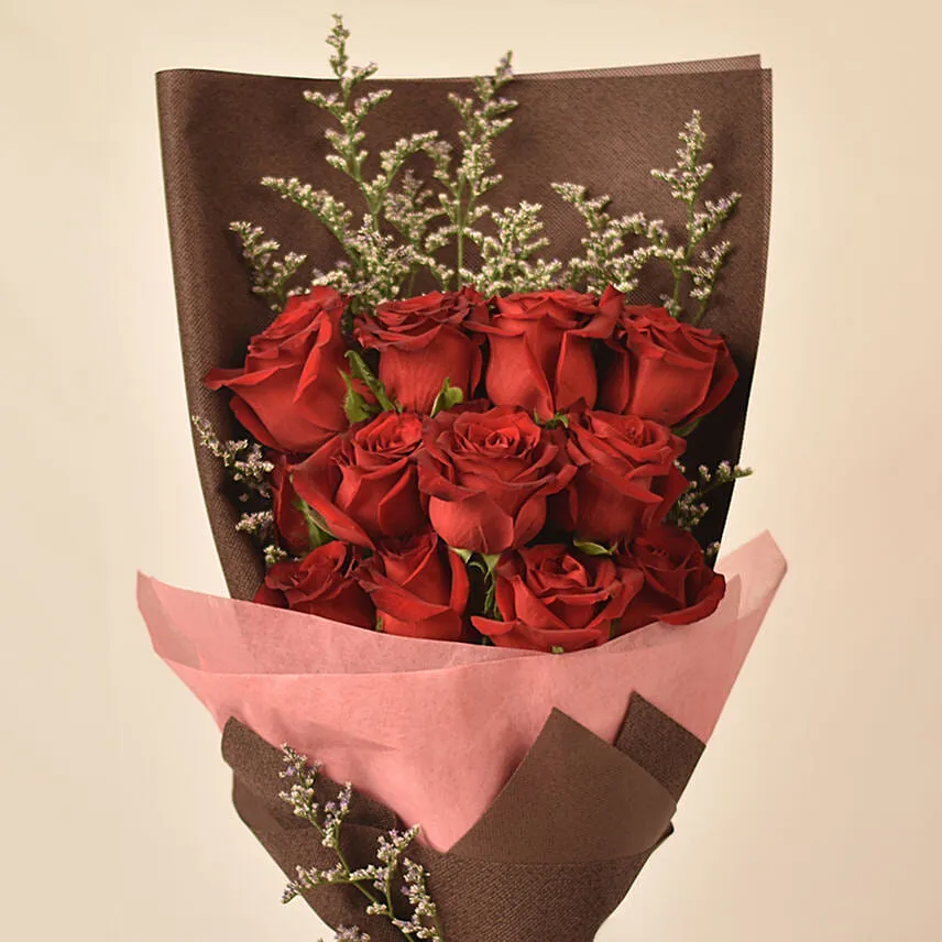 520 Vday Love Red Roses Bouquet