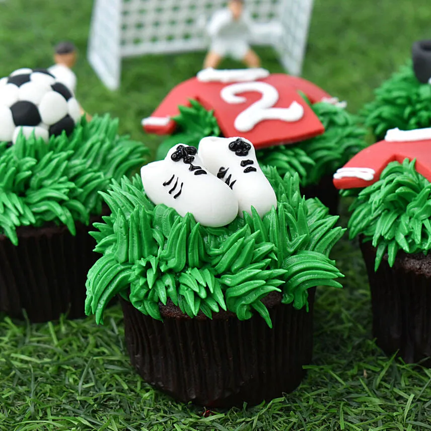 All About Football Cupcakes