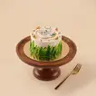 Elegant Eid Mubarak Vanilla Mini Cake