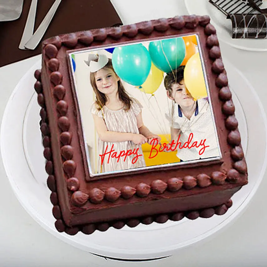 Delectable Photo Cake- Vanilla Half Kg Eggless