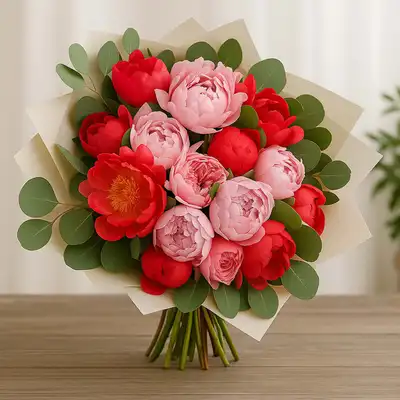 Uptown Grace Peonies Bunch