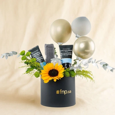 Care & Flower Gift Box for Him