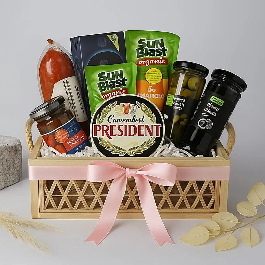 Cheese and Delights Basket