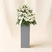 Serene Mixed Flowers Brown Stand Arrangement