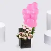 Elegant Pink Carnation and Chocolate Gift Box - Arrangement