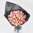35 Dual Shade Pink Roses Bouquet