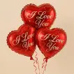 Romantic Red Heart 'I Love You' Foil Balloons