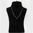 Elegant Sterling Silver Necklace with Arabic Letter ن - Glitter Collection