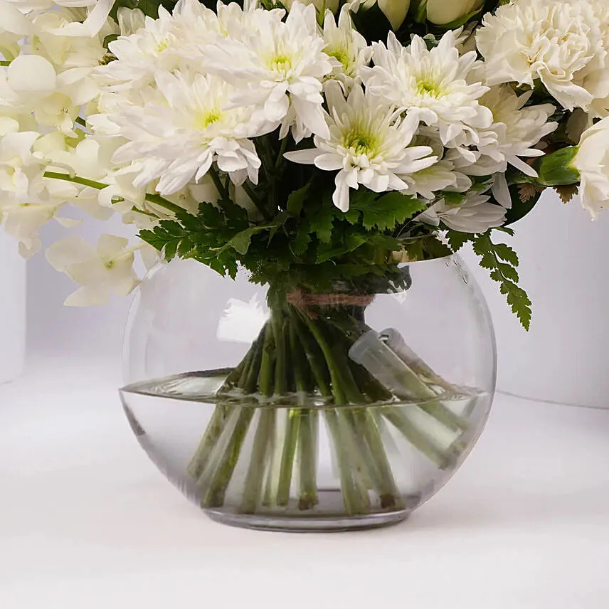 Timeless White Blossom Arrangement