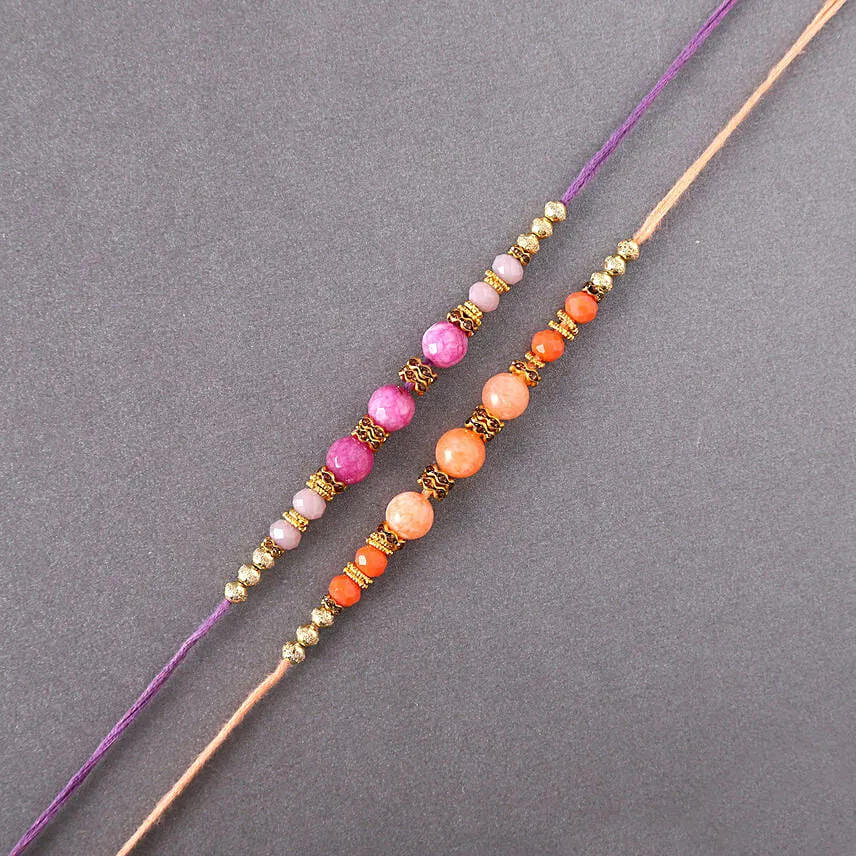 Sneh Peachy Rakhi Set & Cashews