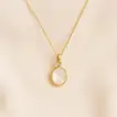 Roses n Fontenay Paris Heart Bow Gilded Necklace